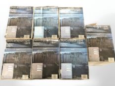 A group of boxed exterior solar lights.