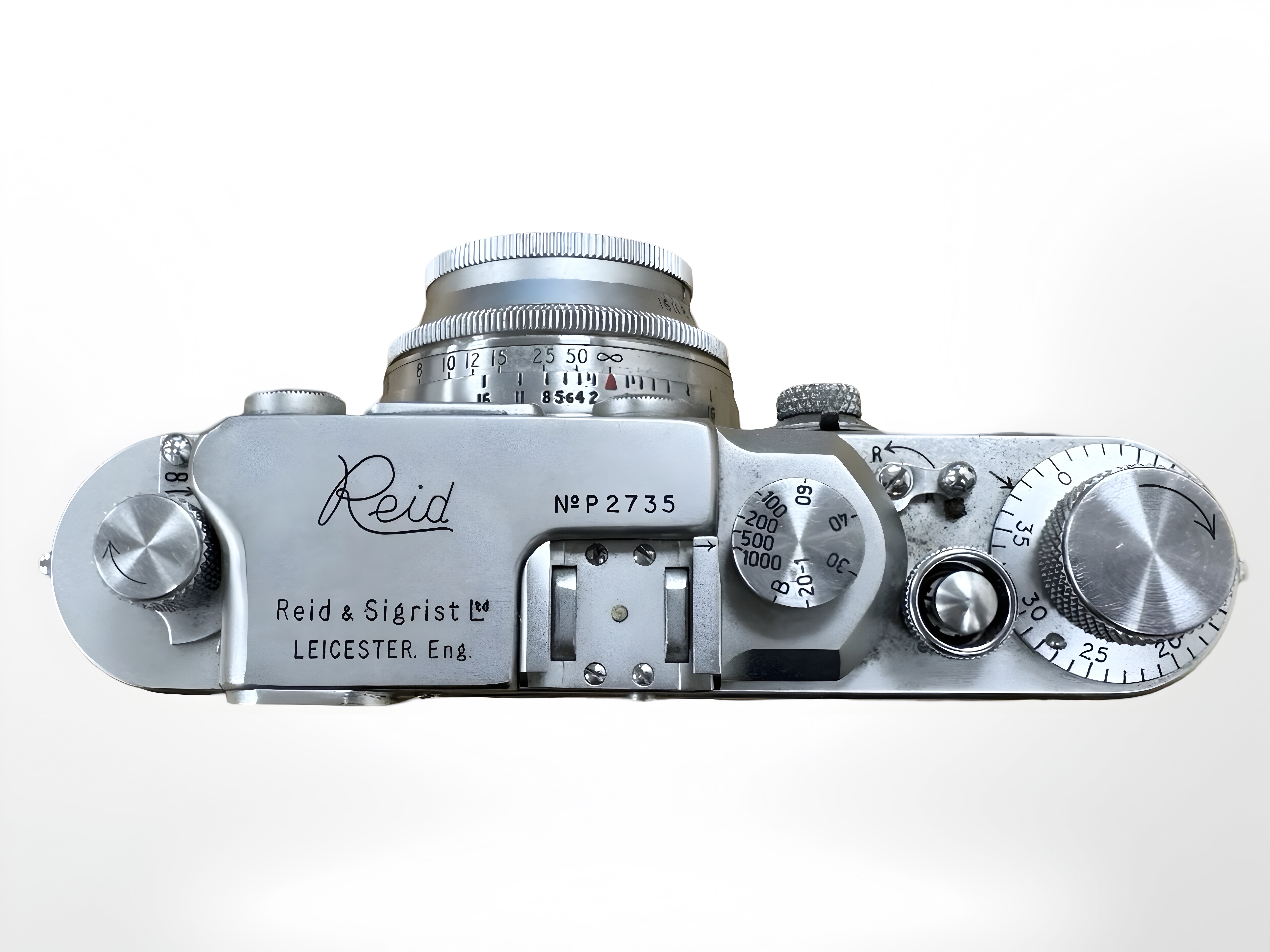 A Reid & Sigrist Reid III Rangefinder Camera, no. - Image 3 of 5