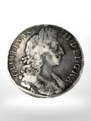 A William III half crown, 1697.