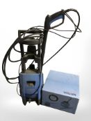 A Nilfisk pressure washer.