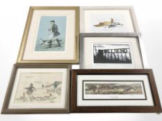 A Vanity Fair fox hunting print,