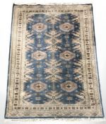 A Lahore Bokhara rug, Pakistan, 256 cm x 157 cm.