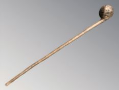 A 20th century Zulu hardwood Knobkerrie,