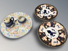 A pair of antique Royal Crown Derby cabinet plates,