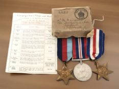 A World War II France & Germany star, 1939-1945 Star and a War Medal,