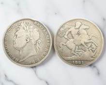 A George IIII (IV) crown 1821