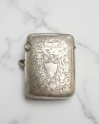 A silver vesta case, Birmingham 1907 CONDITION REPORT: 16.