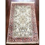 An Isfahan rug, Central Iran, 162 cm x 100 cm.