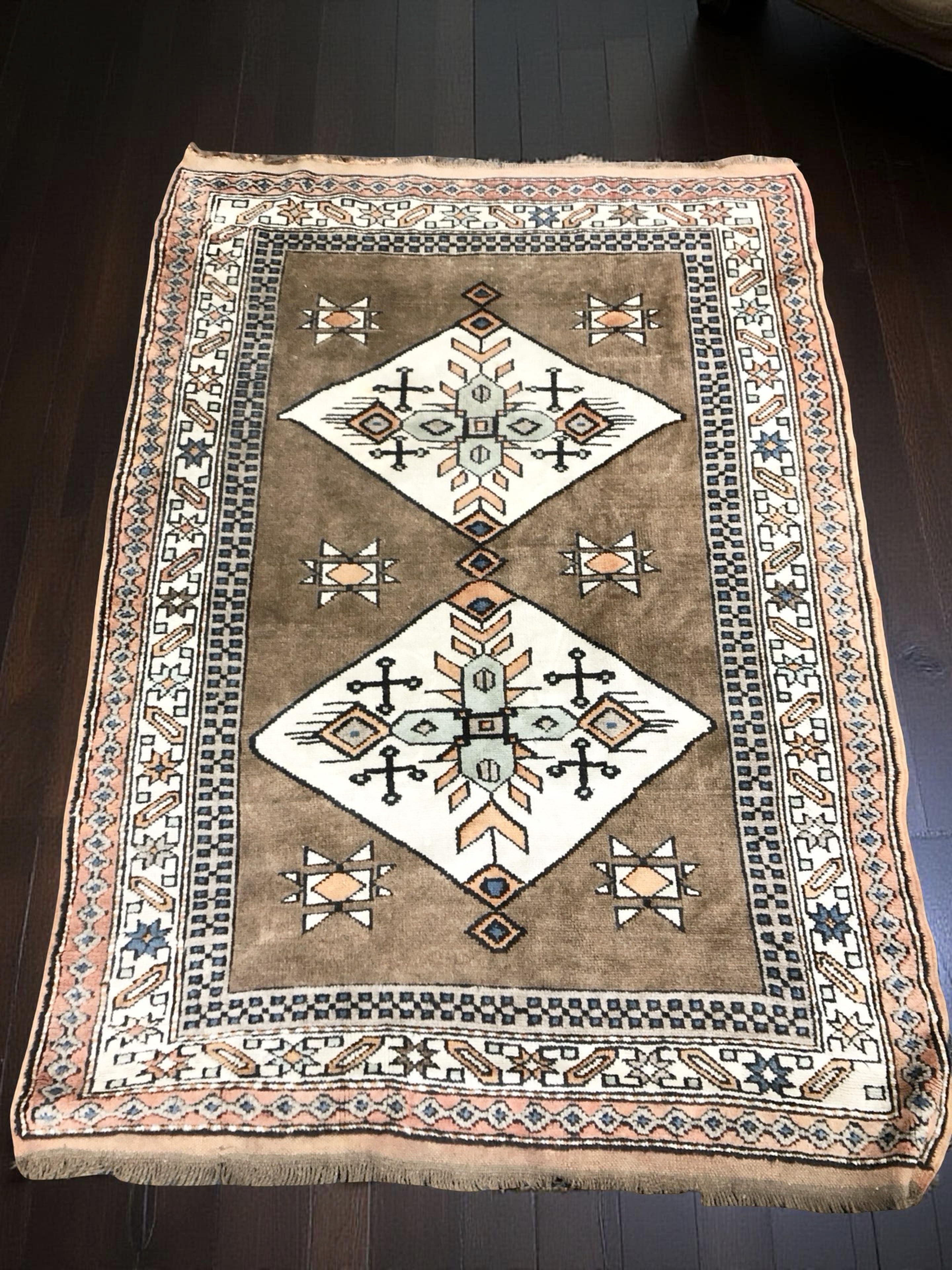 An Iranian Gabbeh rug, 191 cm x 135 cm.