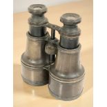 A pair of early 20th century brass binoculars by Whyte & Co. Glasgow.