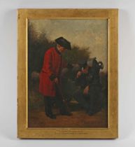 Sir Hubert von Herkomer (Bavarian/British 1849-1914) - ‘Chelsea Pensioners’, oil on canvas, signed