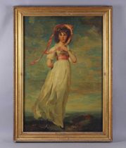 After Sir Thomas Lawrence (British 1769-1830) - ‘Pinky’: portrait of Sarah Moulton (1783-1795),