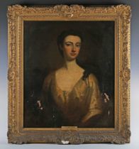 Manner of Michael Dahl (1656-1743) - Head and shoulders portrait of 'Juliana Rodd, m. Theophilius