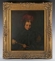 British School (19th century) - Half-length portrait of 'Elinor Stirling (1848-1911), m. 1st J.A.