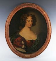 Manner of Sir Peter Lely (Dutch 1618-1680) - Head and shoulders portrait of 'Lucy Price I,