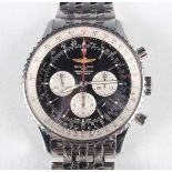 A Breitling Navitimer 01 Chronograph stainless steel gentleman's bracelet wristwatch, Ref. AB0127,