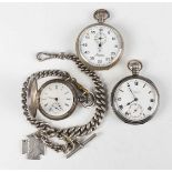 A Longines 0.935 silver hunting cased keyless wind gentleman's pocket watch with signed and jewelled