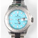 A Rolex Oyster Perpetual Date Yacht-Master stainless steel gentleman's bracelet wristwatch, Ref.