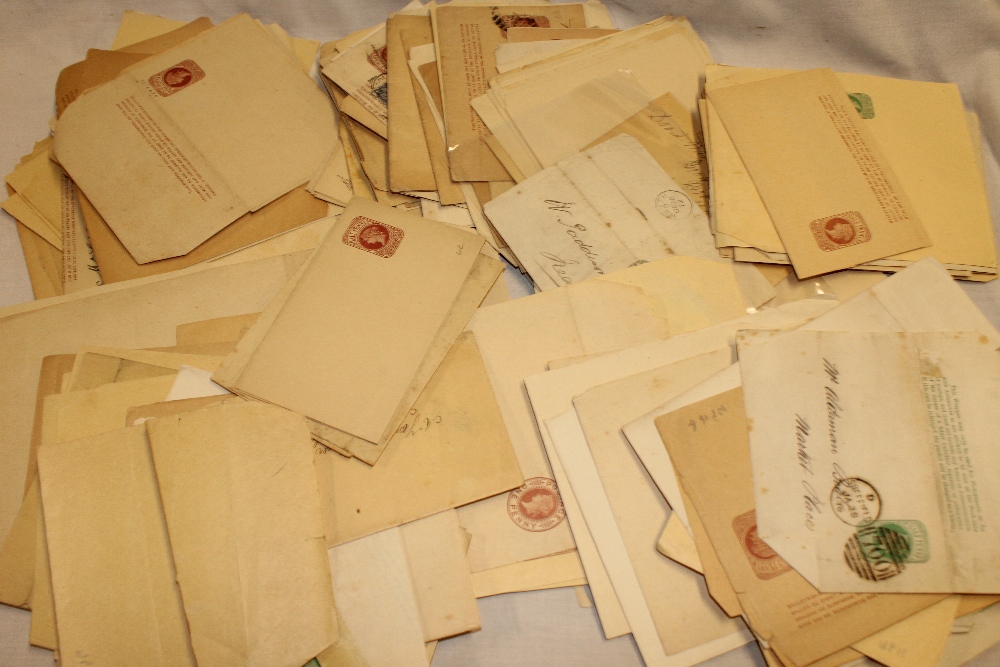 A selection of over 200 mint and used Victorian postal wrappers