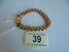 A 9ct gold bracelet, 16.68 grams.