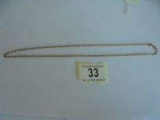 A 9ct gold neck chain, 4.6 grams.