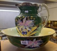 A large jug & bowl set