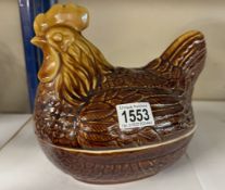 A vintage lidded chicken dish