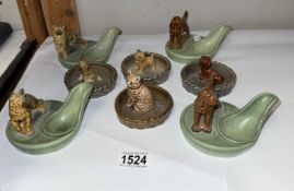 A quantity of Wade pipe holders etc.