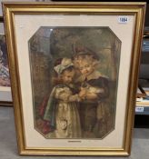 A framed and glazed nostalgic print entitled 'The Wanderers Return'.