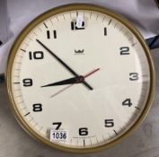 A Smith's wall clock.