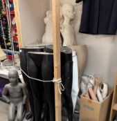 A quantity of shop manikin prints including kneeling child