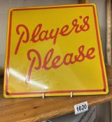 A Player's Please enamel sign (Reproduction)