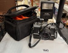 A Minolta XD7 35mm Camera with case