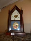 An American mantel clock.