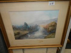 A framed and glazed engraving.