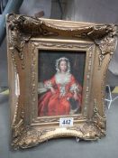 A gilt framed study of a lady