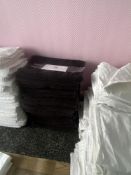 20 black hand towels