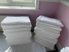 40 large white bath towels