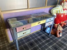 A March hare-themed sideboard table