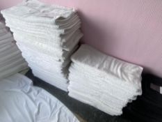 75 single white hand towels