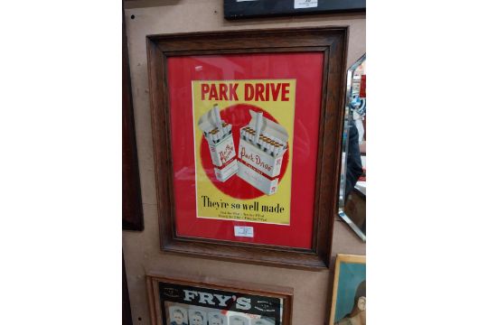 Park Drive framed showcard. {42 cm H x 44 cm W} - Image 7 of 10