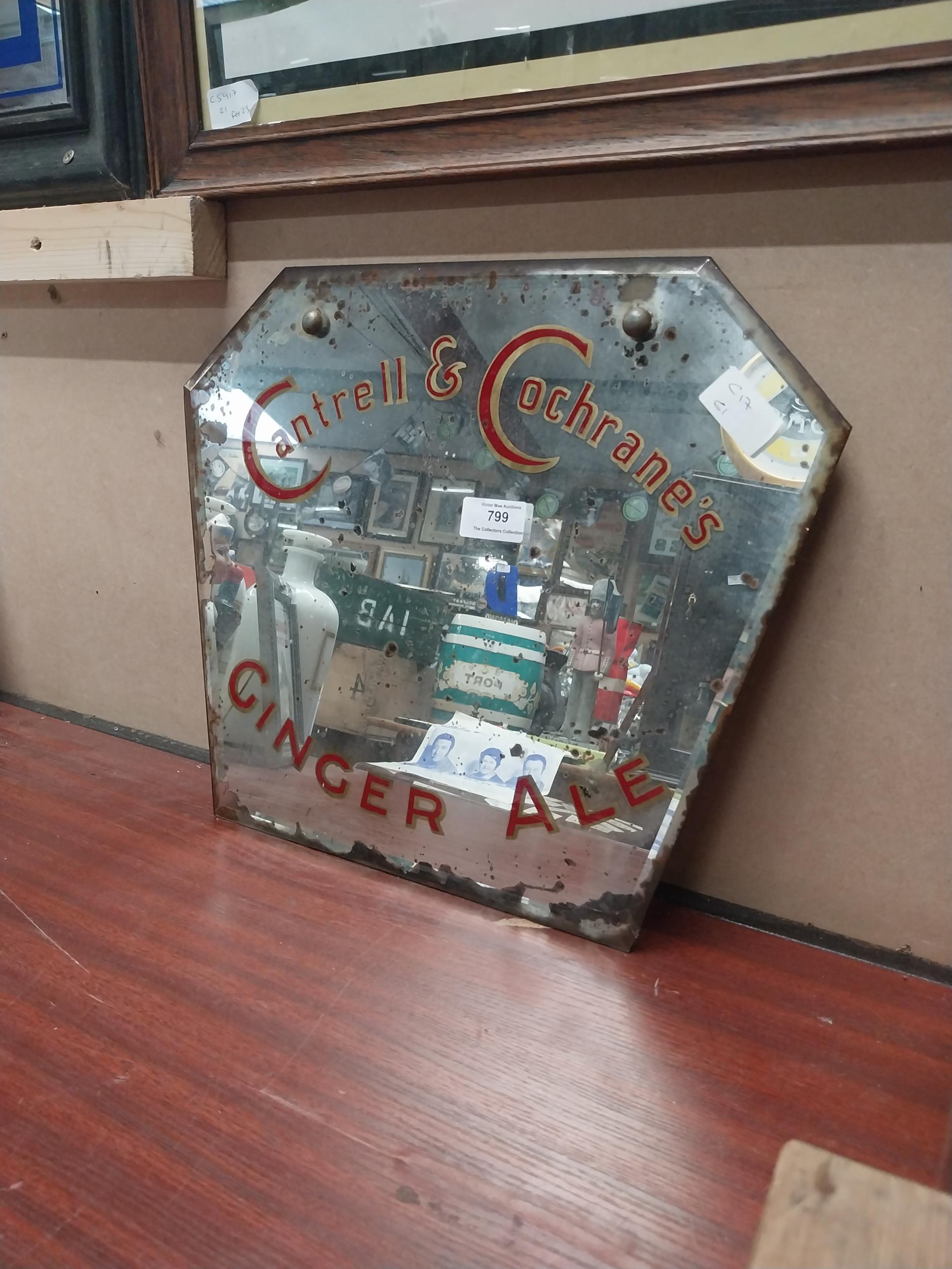 Cantrell and Cochrane advertising mirror. {34 cm H x 41 cm W}. - Image 6 of 9