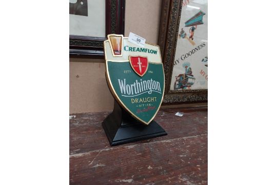 Worthington’s Draught bitter counter font. {21 cm H x 11 cm W x 15 cm D}. - Image 3 of 8