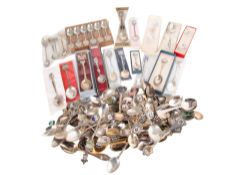 One hundred and ten collectible teaspoons