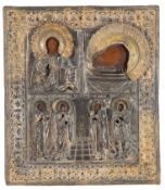 Icon with riza "SAINTS"