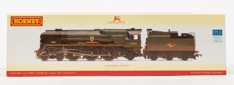 A Hornby OO tender locomotive (R.2584) A West Country class 4-6-2 