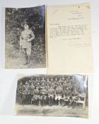 Photos of top brass in Russia 1919 and letter from General Lionel L.S Jackson