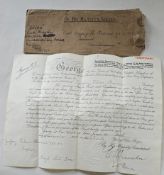 Commission document for Bowman 1918.£100-£150