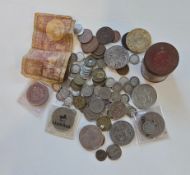 Assorted coinage, mostly British, including 3 x 1981 crowns for the marriage of The Prince of