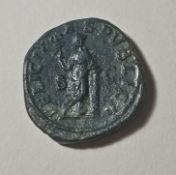 Julia Mamaea (mother of Severus Alexander), AE Sestertius, reverse Felicitas Publica s.c., About